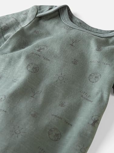 Image of little planet by carter's Unisex Baby 3-pack Short Sleeve Bodysuits Made With Organic Cotton