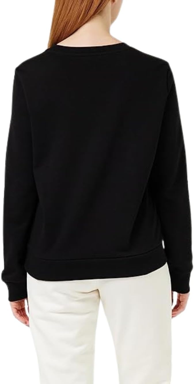 Armani Exchange Women's Colorful Logo Pullover French Terry Sweatshirt, Black, X-Small - Image 2