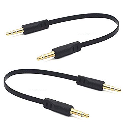 Kework 3.5Mm Audio Cable, 2-Pack 15Cm 1/8" 3.5Mm Trs Male To Trs Male Stereo Jack Audio Cable Aux Cord For Headphone, Car Stereo, Home Stereo And More (Straight Plug) #TOP10