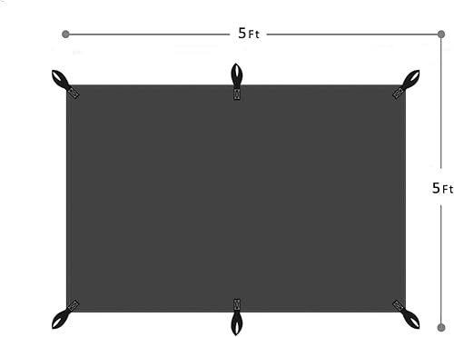 Miniatura 9 de YUFYIG 7x12ft Heavy Duty Tarp Cover, Black Multi Purpose Thick, Waterproof Tarp Cover, for Roof, Camping, Pool, Durable, Rip & Tear Proof, 20mil