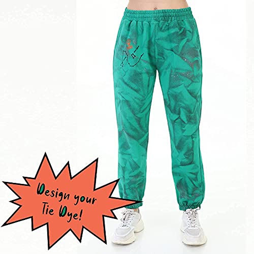 Spray Paint For Clothes & Textiles | Make Your Own Tie Dye Fashion | 6 Solid Colors Dark Turquoise, Purple, Fucshia, Grass Green, Orange, Dark Blue | Paint Jackets, Make Your Own Tshirts And Clothing #TOP3
