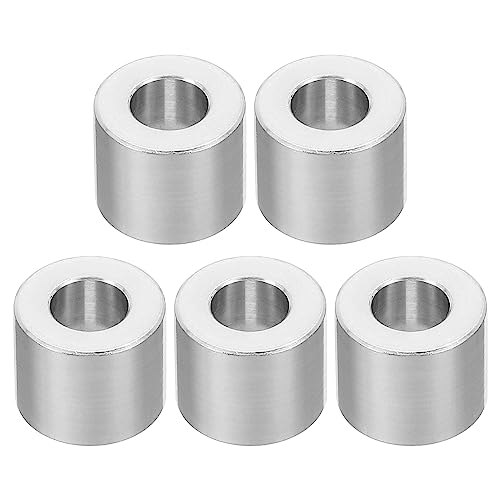 PATIKIL M6�A���~�X�y�[�T�[ 5�� ���^���X�y�[�T�[�A���~ ���E���h 6.2mm ID x 12mm OD x 10mm L ���� �A���~�X�y�[�T�[ 1/4"ID �l�W�X�^���h�I�t 1/4"��M6�l�W�{���g