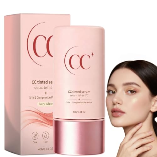 Image of Colour Correcting Tinted CC Serum, CC Cream Tinted Moisturiser#Natural | Serum Foundation, Redness Corrector Concealer, Medium Coverage BB Cream, Cruelty Free Hydrating Makeup Base