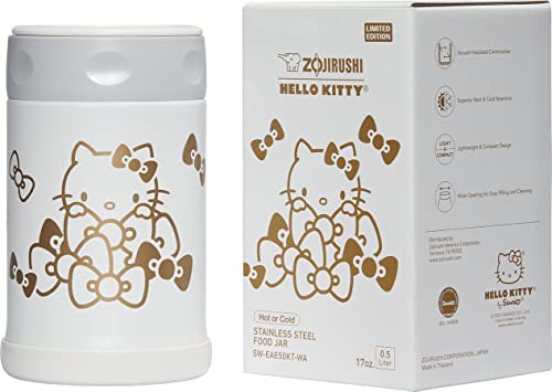 Zojirushi SW-EAE50KTWA Stainless Steel Food Jar, 17-Ounce, Hello Kitty Collection White by Zojirushi - Image 3