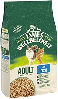 James Wellbeloved Complete Hypoallergenic Adult Dry Cat Food Made With 100% Natural Ingredients and One Source of Animal Protein (Fish), 1.5 kg
