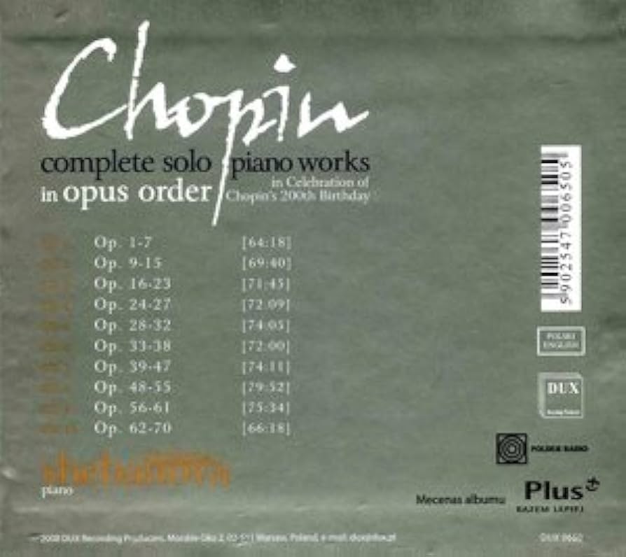 クラシック Chopin Solo Piano Works クラシック Chopin Solo Piano Works クラシック Chopin Solo