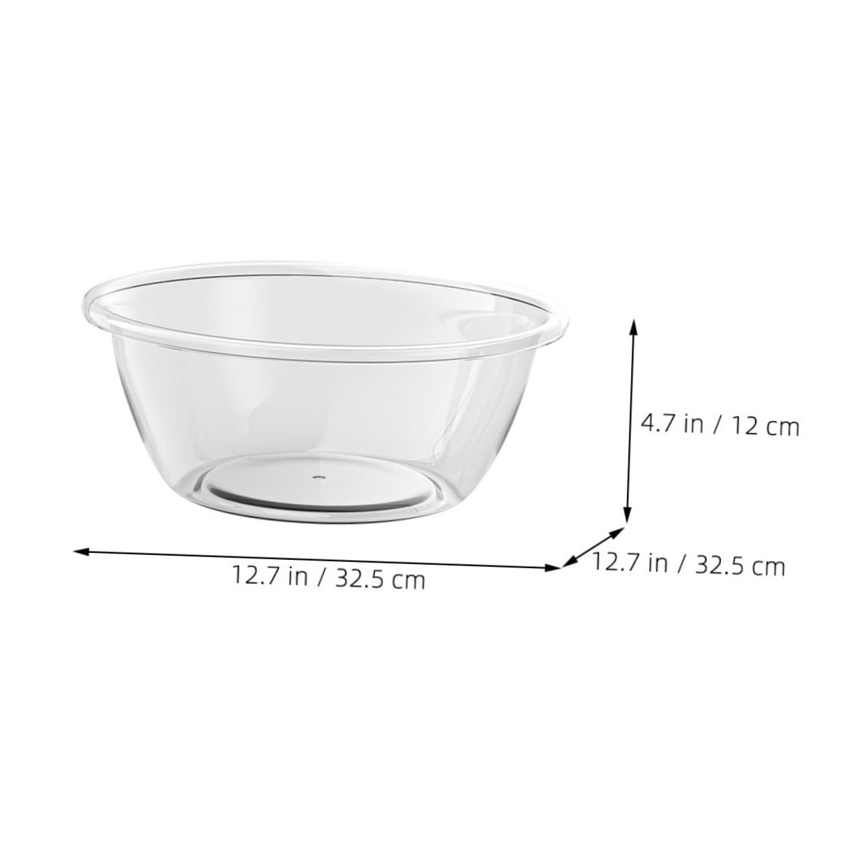 ABOOFAN Bassin en Plastique Transparent Résistant et Robuste, Capacité Moyenne, Lavage Visage à Salon