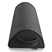 Jiaao Half-Moon Bolster Pillow for Back Pain Memory Foam Knee Support Pillow for Side & Back Sleepers, Orthopedic Half Round Leg Elevator for Sleep, Including Bonus Cover with Invisible Zipper, Gray