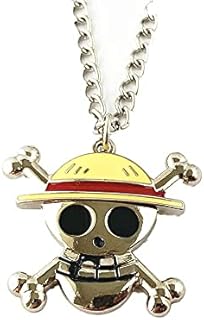 Cartoon Anime One Piec Luffy Necklace Zinc Alloy Gifts for Girl Woman Men