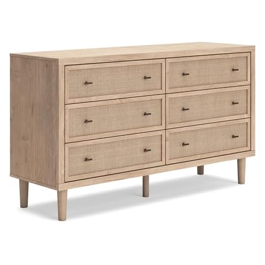 Coastal Style 6-Drawer Dresser for Bedrooms