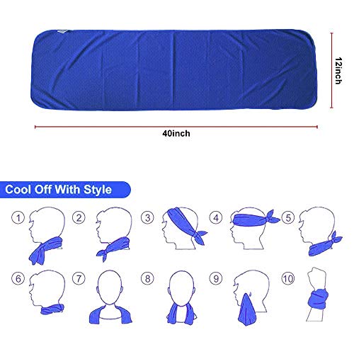Sukeen Kühltuch Set, kühlendes Handtuch Kühltücher Hals, Handtuch kühlend, Cooling Towel, Kühltücher Sport, Kühlendes Tuch… – Ansicht 3