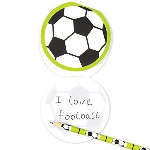 Baker Ross AC896 voetbalmemoblokken (pakket van 8) Feestartikelen voor kinderen om te schrijven en te tekenen - Image 5