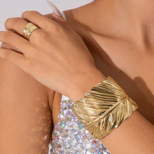 Image of Shining Diva Fashion Gold Plated Stylish Kada Bangle Cuff Bracelet for Women & Girls