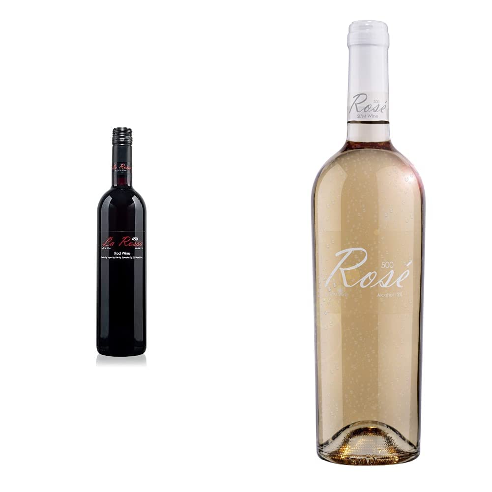La Rossa 450 'Zero Sugar - Zero Carbs' Piemonté Red, 11 ABV, 75cl By SLIM Wine & Rosé 500 'Zero Sugar - Zero Carbs', 12 ABV, 75cl By SLIM Wine