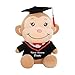 Personalisierte Graduierung Plüsch Elefant AFFE Kaninchen Kuscheltier Spielzeug Benutzerdefinierte Text Datum Geschenk für Graduierungstag