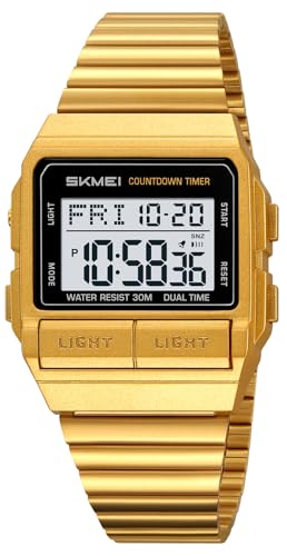 Image of MASTOP Retro Digital Watch for Men Vintage with Multi-Function & Stylish Design for Daily & Outdoor Use