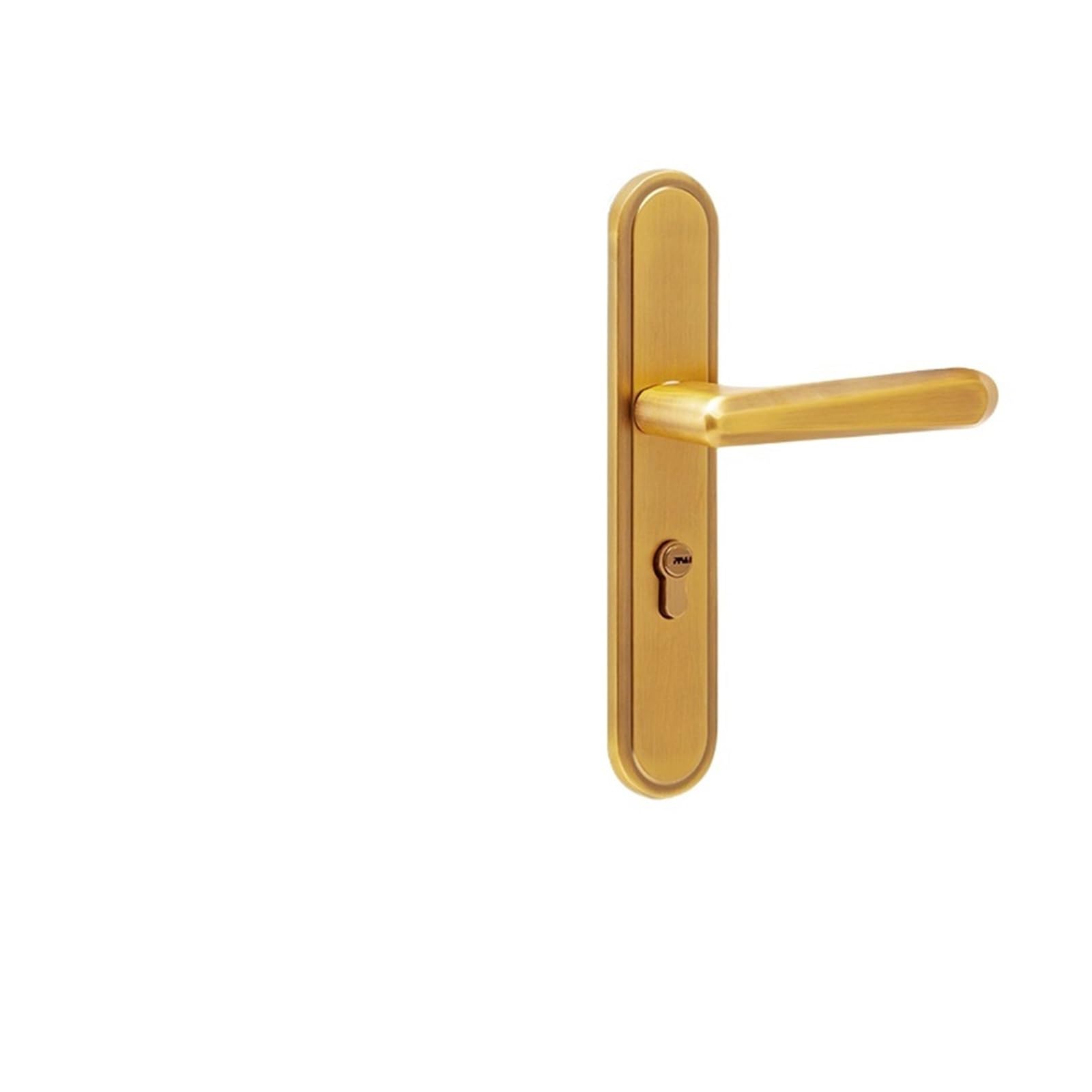 Kfvmvtdw One Color Antique Brass Zinc Alloy Simple Magnetic Silent Mechanical Lever Handle
