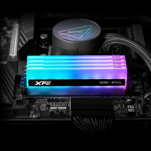 Image of ADATA XPG Lancer Neon RGB 16GB DDR5 6000MHz CL30-40-40 U-DIMM Desktop Memory RAM (AX5U6000C3016G-CLANRSG)