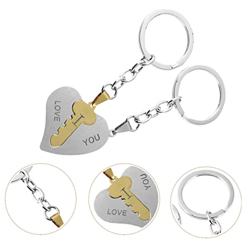 Pendentif cœur pour couple en acier inoxydable et finitions miroir - 4