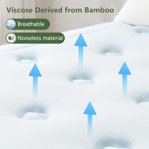 Image of Hansleep King Mattress Topper Memory Foam,King Size Pillow Top Mattress Pad
