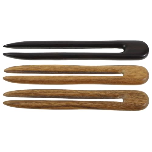 Horquillas de madera retro KALLORY para recogidos de cabello suaves y elegantes en bodas
