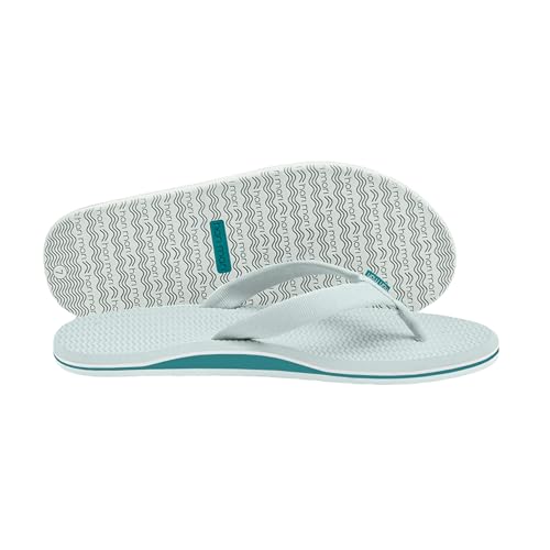 Hari Mari- Dunes- Women's Waterproof Boat Safe Colorful Rubber Flip Flops- No Break Ins, Firm Arch Support, Antimicrobial, and Floats in Water4