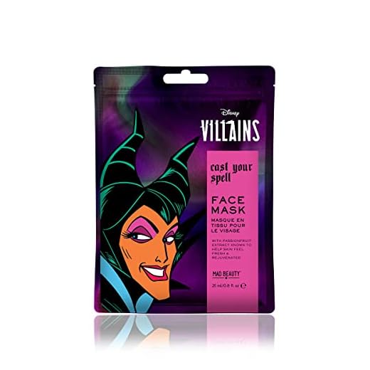 MAD BEAUTY. Pop Villains Face Mask - Maleficent: Refresca y revitaliza tu piel con esta mascarilla facial inspirada en Maléfica, para un cuidado facial lleno de estilo.