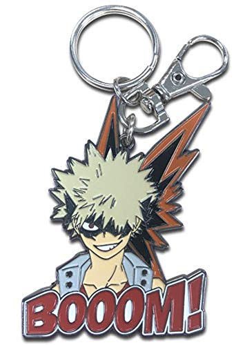 Porte-clés Bakugo en métal My Hero Academia accessoire de qualité