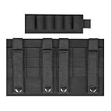 lonloke Tactical MOLLE to Loop Adapter Mounting Placard Platform,Portable and Detachable Tactical Accessories Rigid DIY Vest Backpack Front Panel (Black)