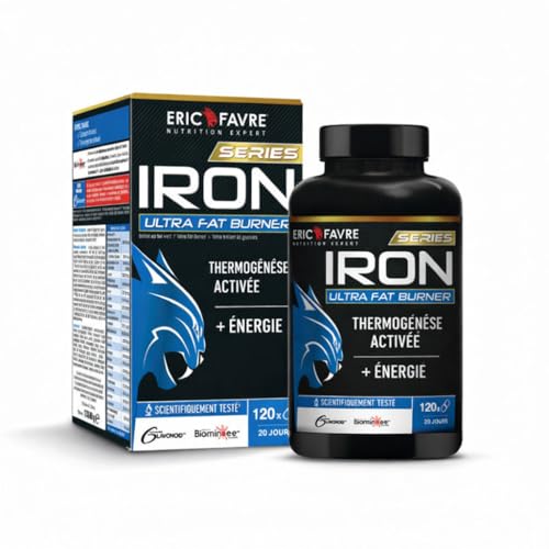 Fettverbrenner IRON ULTRA FAT BURNER E.A.A - Leistungsstarker und effizienter Glavanoid-Komplex - Männer und Frauen abnehmen - Laboratoire Français Eric Favre