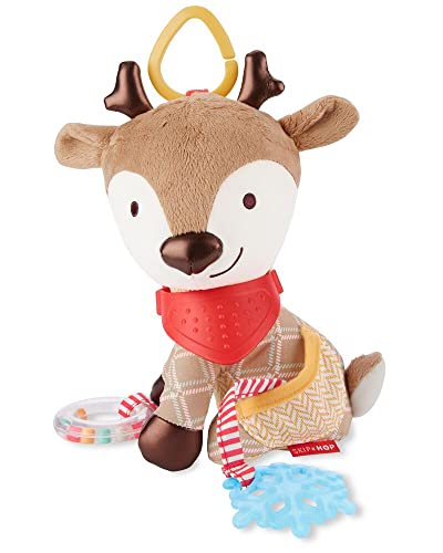 Skip Hop Bandana Buddies Baby Activity And Teething Toy With Multi-Sensory Rattle And Textures, Deer #TOP4