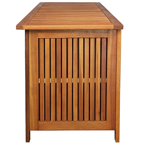 vidaXL Akazienholz Massiv Auflagenbox XL Kissenbox Gartenbox Gartentruhe Truhe – Bild 5