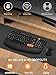 RECCAZR Ergonomic Wireless Keyboard with Wrist Rest, Wave Keys for Comfortable Natural Typing, 2.4GHz Ergo Wireless Computer Keyboard for Windows, Mac OS Laptop/PC/Notebook (Black&Orange)