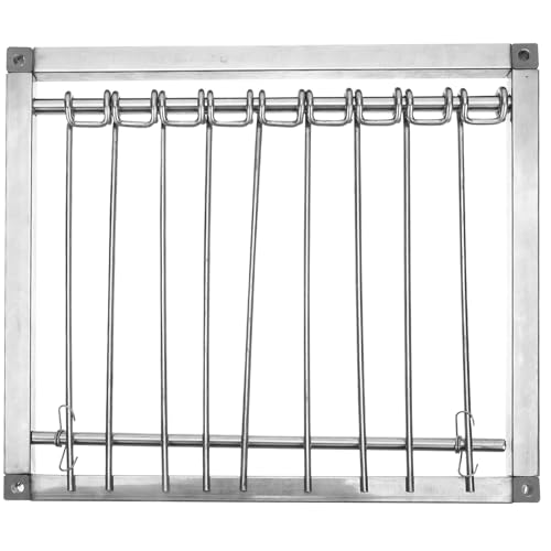 ifundom Puerta Metálica Automática para Jaula de Palomas de Acero Inoxidable 29 CM Puerta para Carreras de Pájaros y Gallineros Suministros para Palomas y Captura de Aves