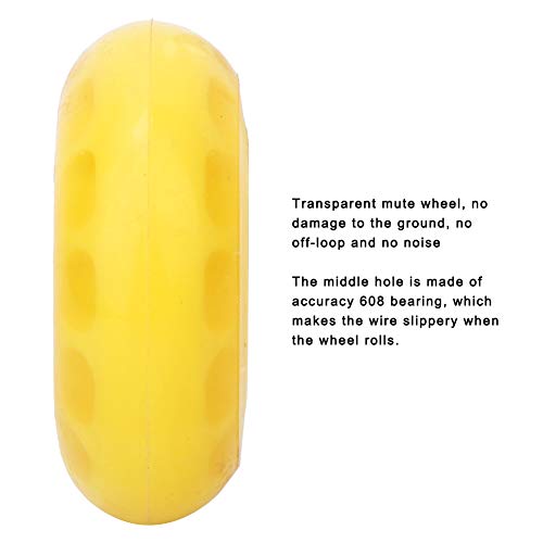 Haowecib Acessórios para carrinho de bagagem, roda resistente à pressão resistente ao desgaste para