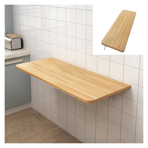 Bureau mural flottant pliable en bois pour optimiser votre petit espace de travail