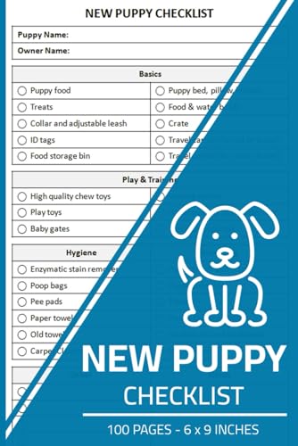 New Puppy Checklist: New Puppy Essentials Check List | New Dog Checklist Book