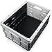 Stimo 3x Klappbox 45L faltbare Transportbox 54x40x26cm klappbar und stapelbar Einkaufskiste bis 20kg