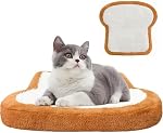 Orthopedic Toast Dog Bed Medium Sizes, Waterproof Dog/Cat Bed for Small/Medium Dog/Cat Bed The Pet Bed Washable Removable Cover and Non-Slip Bottom Bolster Puppy Kitten Washable Pet Bed (Medium)