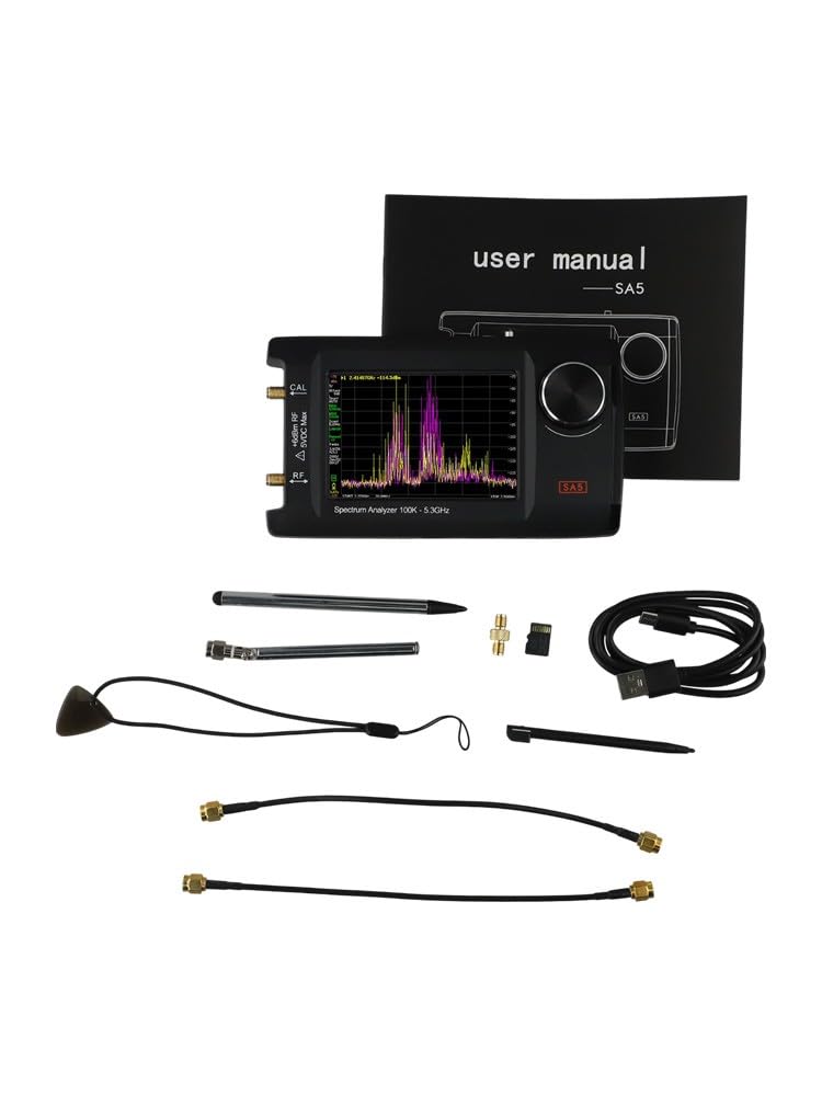 Analizador de espectro portátil SA5 con LCD IPS de 4 pulgadas