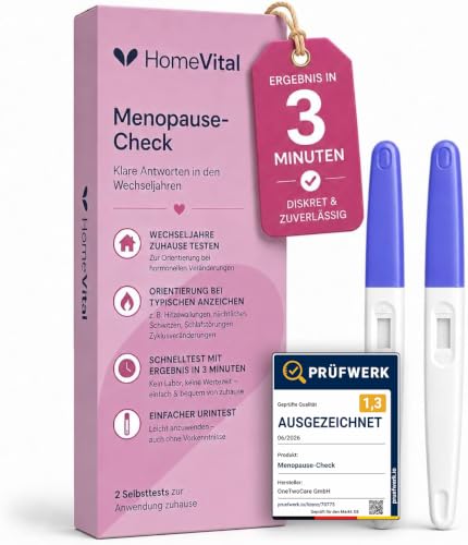 HomeVital Menopause Selbsttest – Wechseljahre Schnelltest per Urin