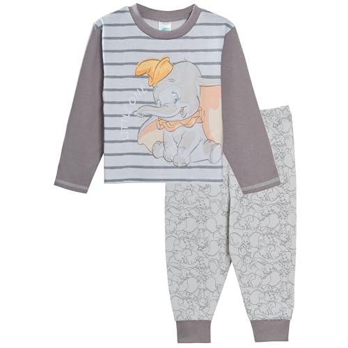 Disney Dumbo Ensemble de pyjama pour bébé garçon fille Unisexe Pyjama pour tout-petit avec motif personnage, ensemble de nuit 2 pièces sans chaussons - - 12-18 mois