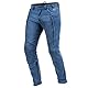 SHIMA Ghost Motorradjeans Herren - Belüftete Elastische Slim Fit Biker Motorradhose Männer mit Kevlar-Verstärkungen, Knieprotektoren (Blau, 34)