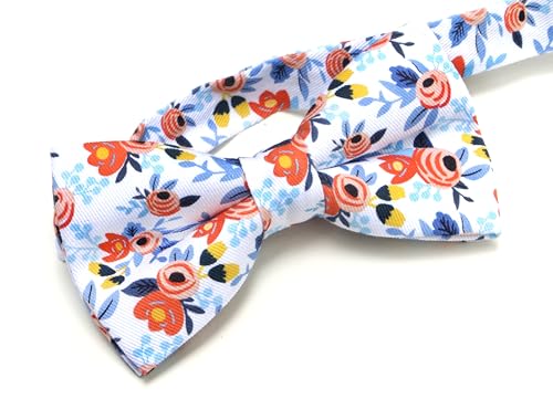 Image of Colorful Fun Pattern Pre-Tied Bow Tie Mens Floral Space Adjustable Bowtie