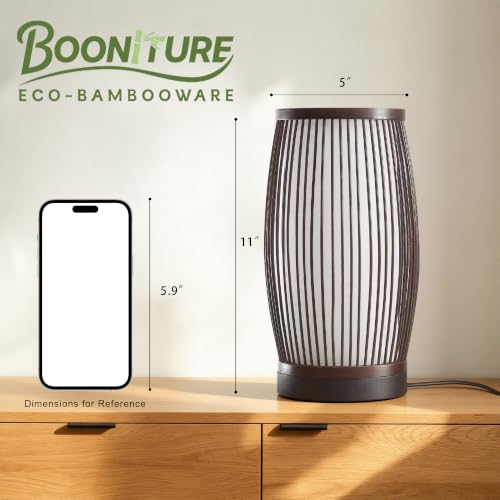 Image of Bedside Lamps Set of 2, Small Boho Table Lamps for Nightstands