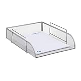 schreibtischablage metall Für DIN A4: Das Ablagefach misst H x B x T: ca. 6, 50 x 25, 5 x 33 cm und fasst somit Blätter im DIN A4 Format und Hefter ohne Probleme - Auch für Notizzettel ideal