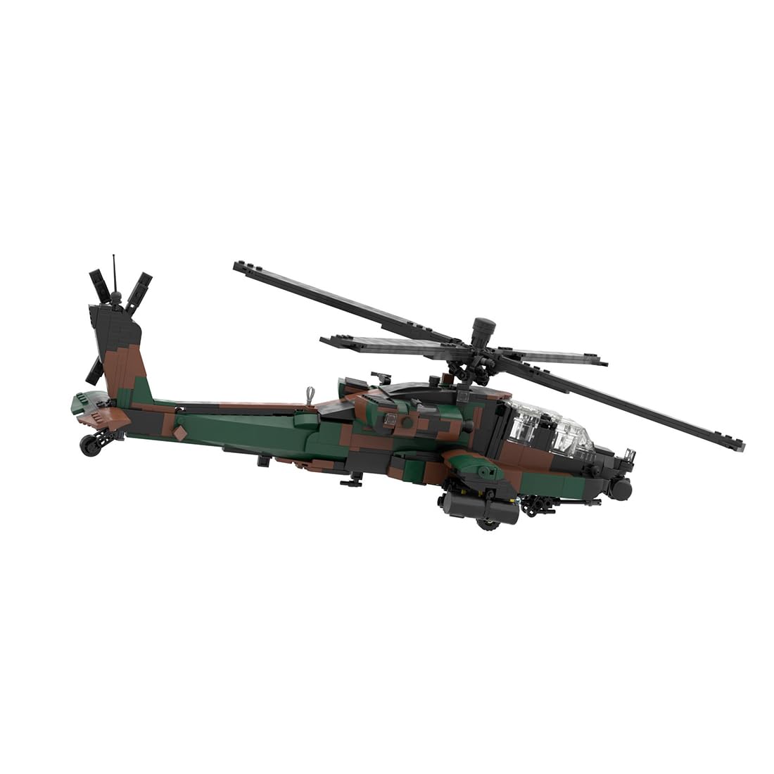 Amazon.com: XMBRICDIYY Helicopters Building Blocks Set, AH-64