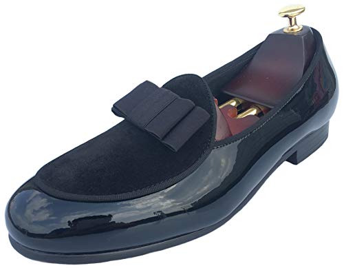 Justar Men's Leather Loafers Belgian Tuxedo Dress Shoes Slip-On Formal Prom Penny Loafers Banquet Flats2