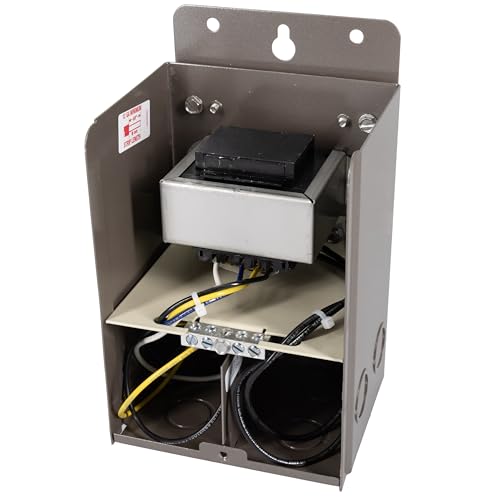 Image of Intermatic PX100S 100W Pool Light Transformer 12V, 13V, 14V - Supply for Pool /Spa Lights, Submersible Fixtures, and Landscape Lights - Enhanced Safety with Circuit Protection, Brown Stainless Steel