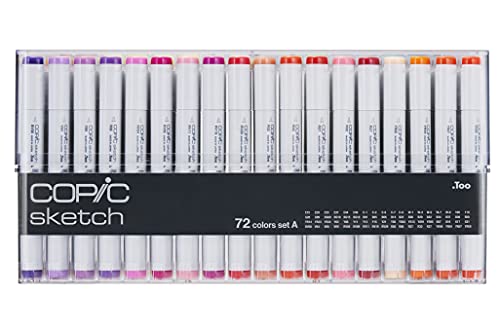 Copic Marker 72-Piece Sketch Set A